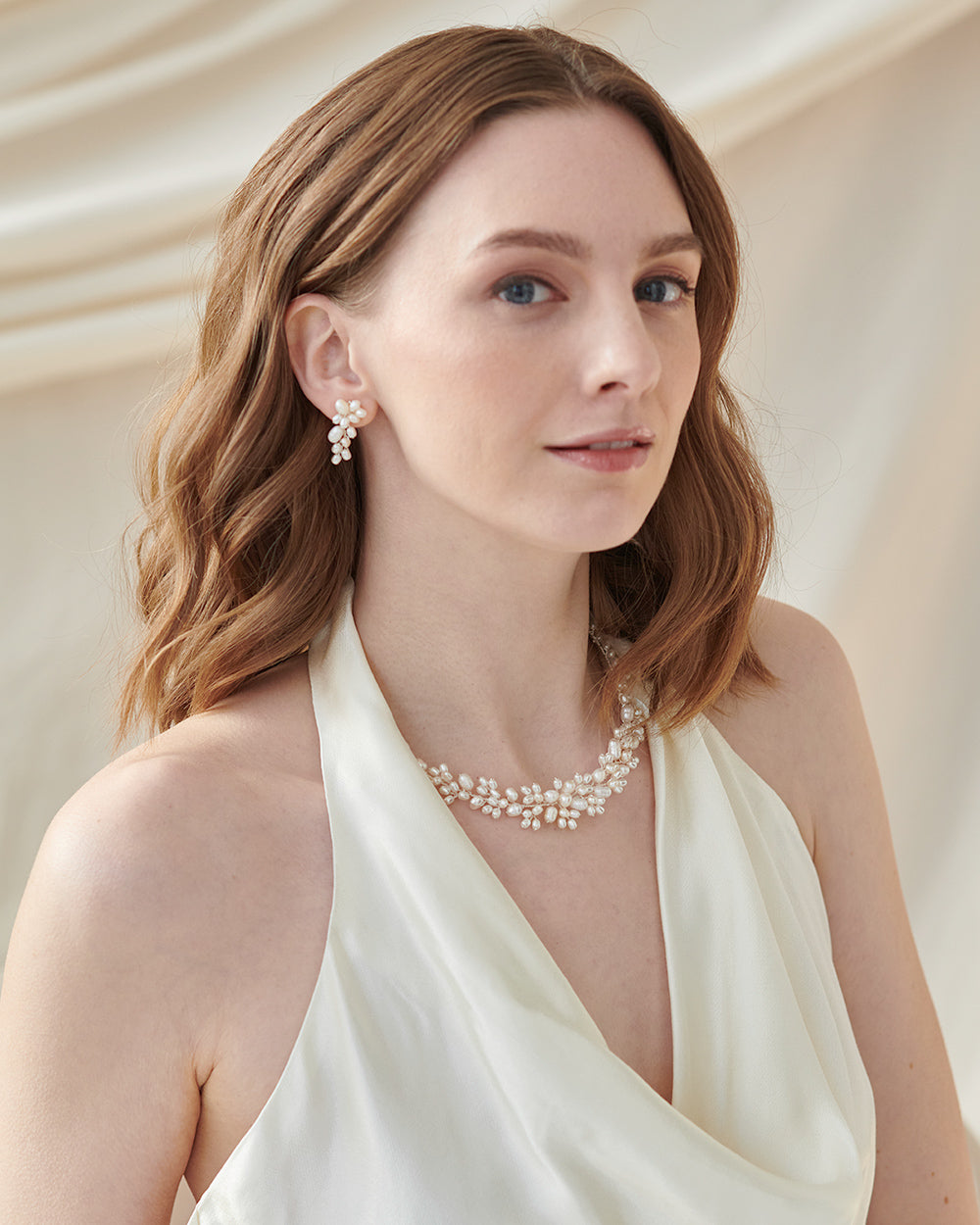 Elegant Freshwater Pearl Jewelry Set - Necklace, Earrings & Bracelet for Women | Perfect for Weddings, Parties & Special Occasions
