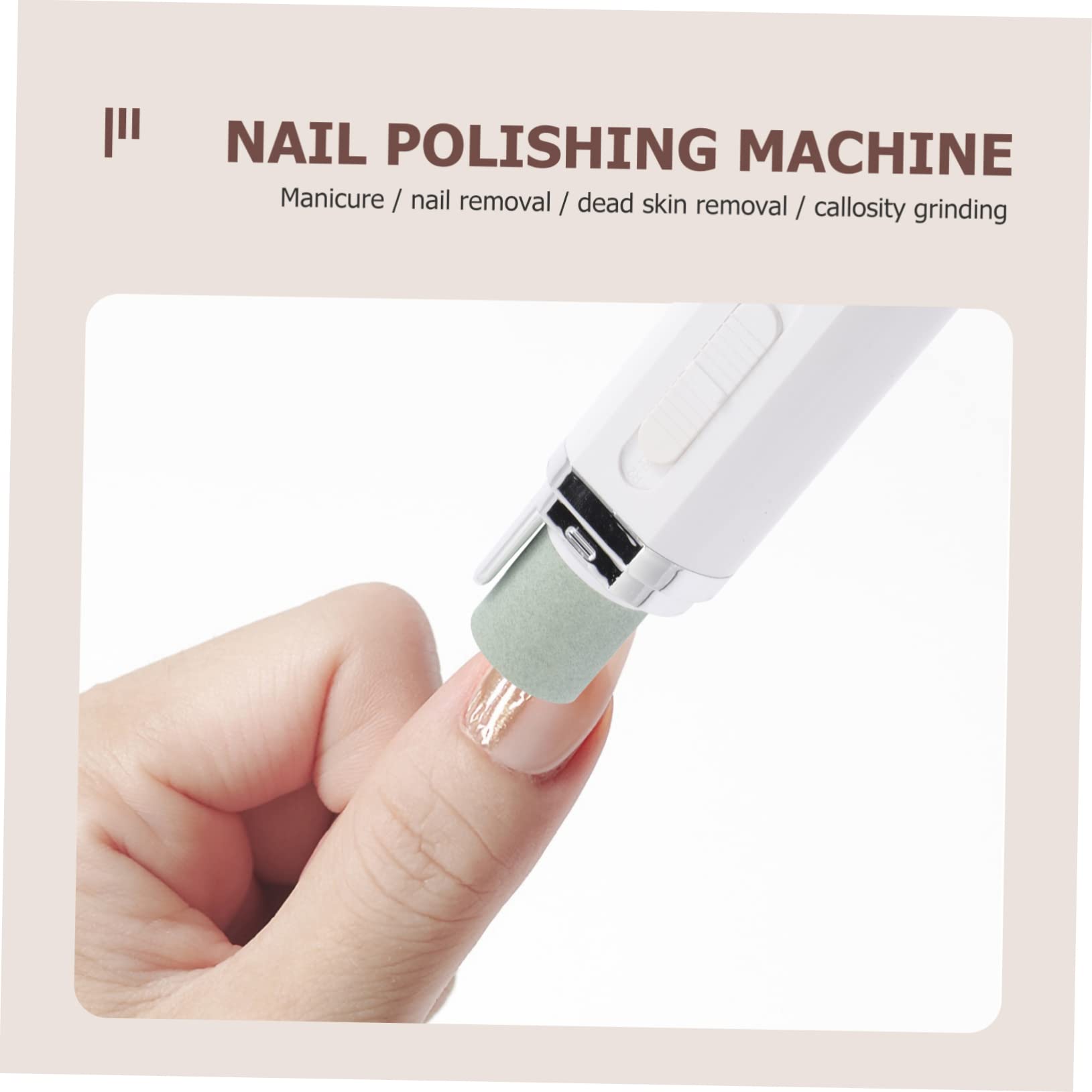 Professional Electric Nail Drill Machine for Acrylic Nails - Portable Manicure Tool with White Design | Perfect for Home Salon, Nail Art & DIY Nail Care