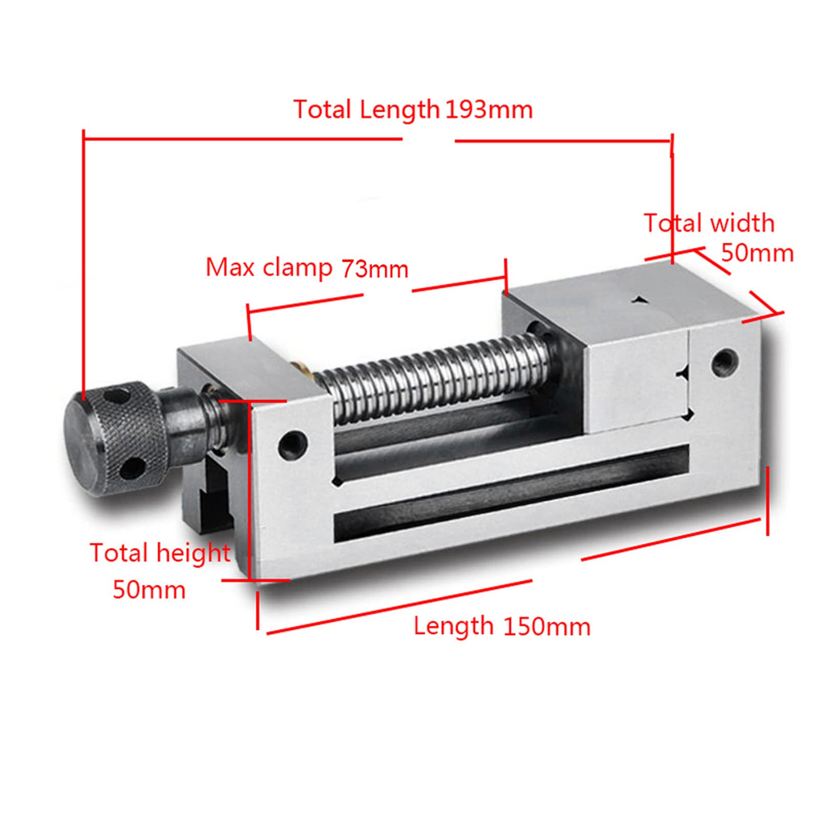 High Precision QGG50 Surface Grinding Vise - CNC Machine Vise for Milling & Grinding | Durable Workholding Tool for Metalworking | Perfect for Toolmakers, Machinists & DIY Workshops