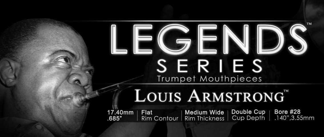 RS Berkeley Legend Series TP Louis Armstrong Trumpet Mouthpiece - Premium Brass Instrument Accessory for Jazz, Blues & Live Performances