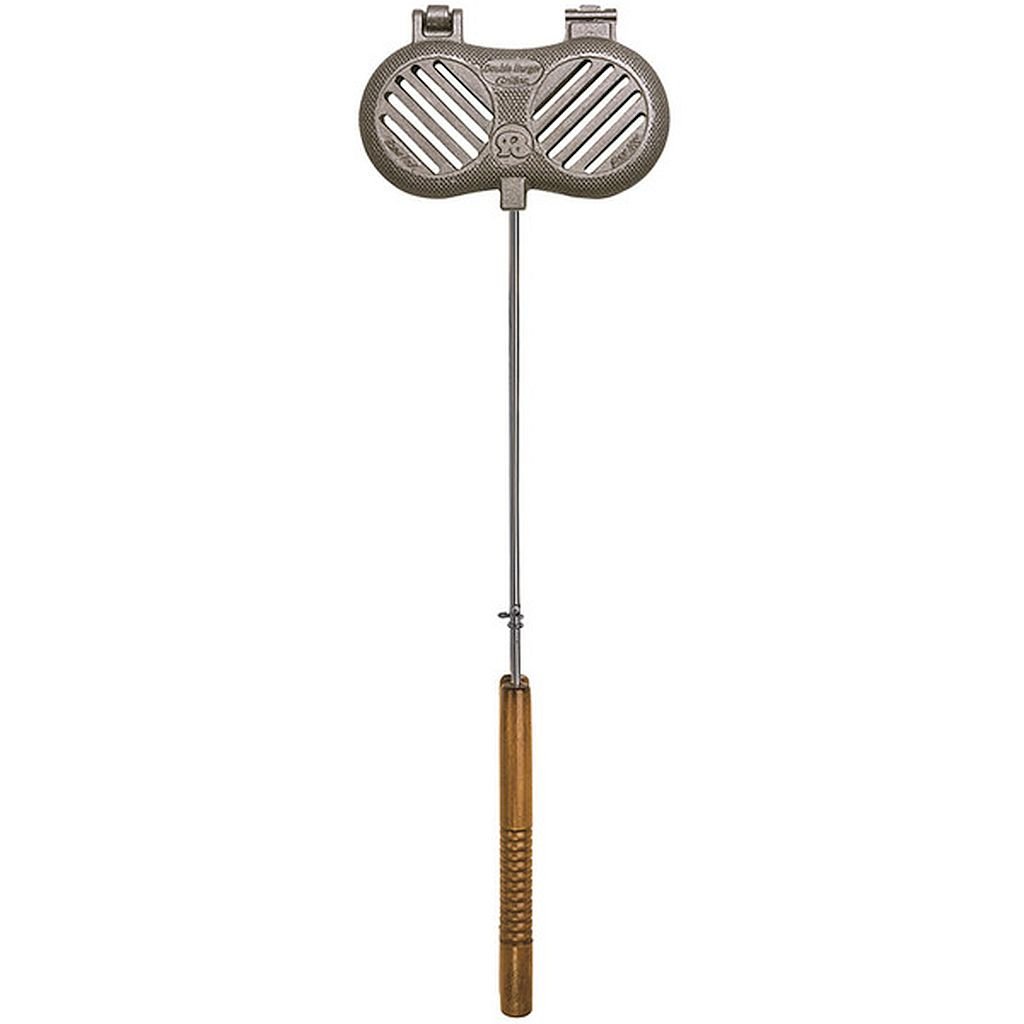 Rome Industries 1525 Cast Iron Double Burger Press & Patty Maker - Perfect for Grilling, BBQ, and Stovetop Cooking