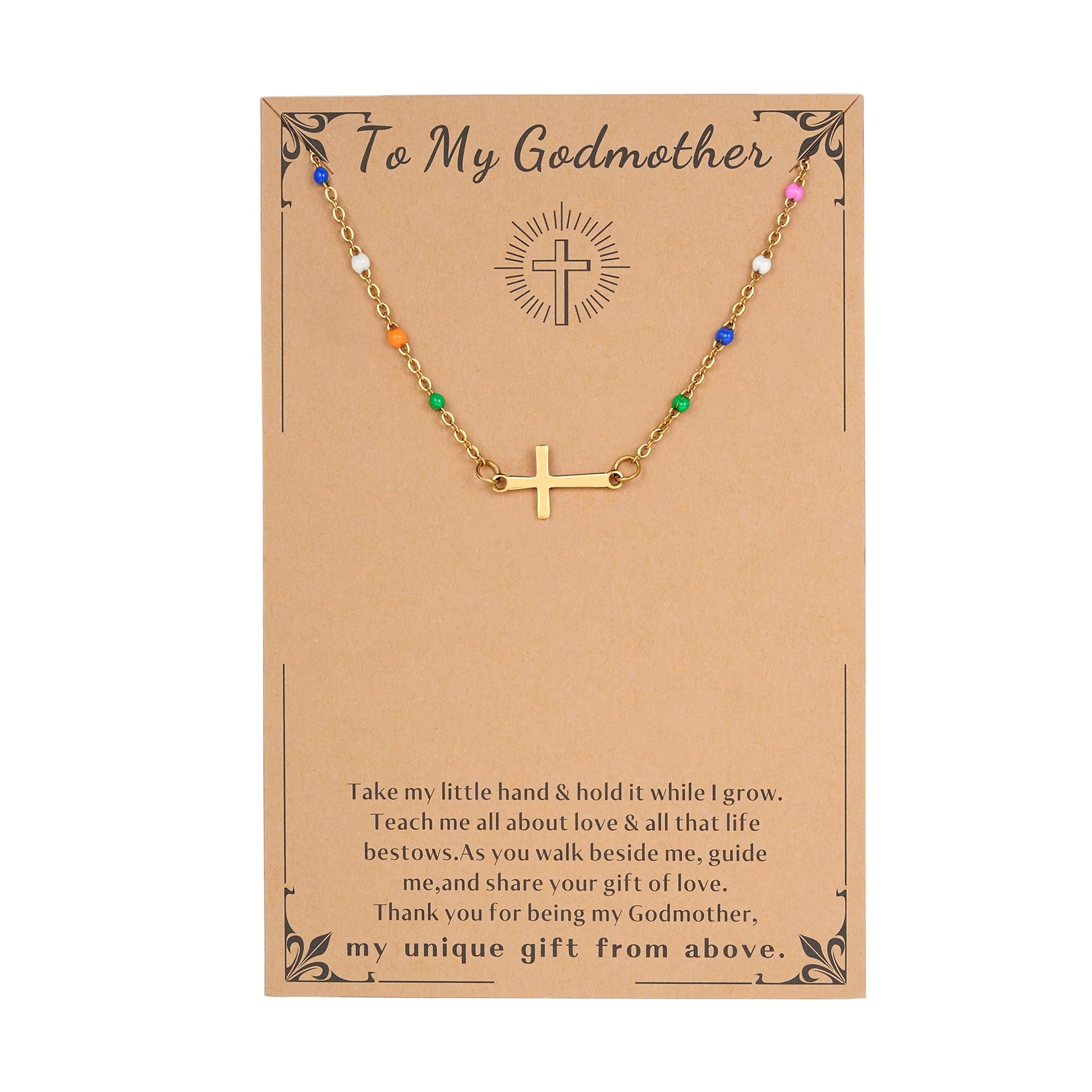Christian Cross Necklace for Women - Religious & Inspirational Gift for Sister, Friend, or Confirmation - Perfect for Birthdays, Encouragement, and Daily Faith Reminder