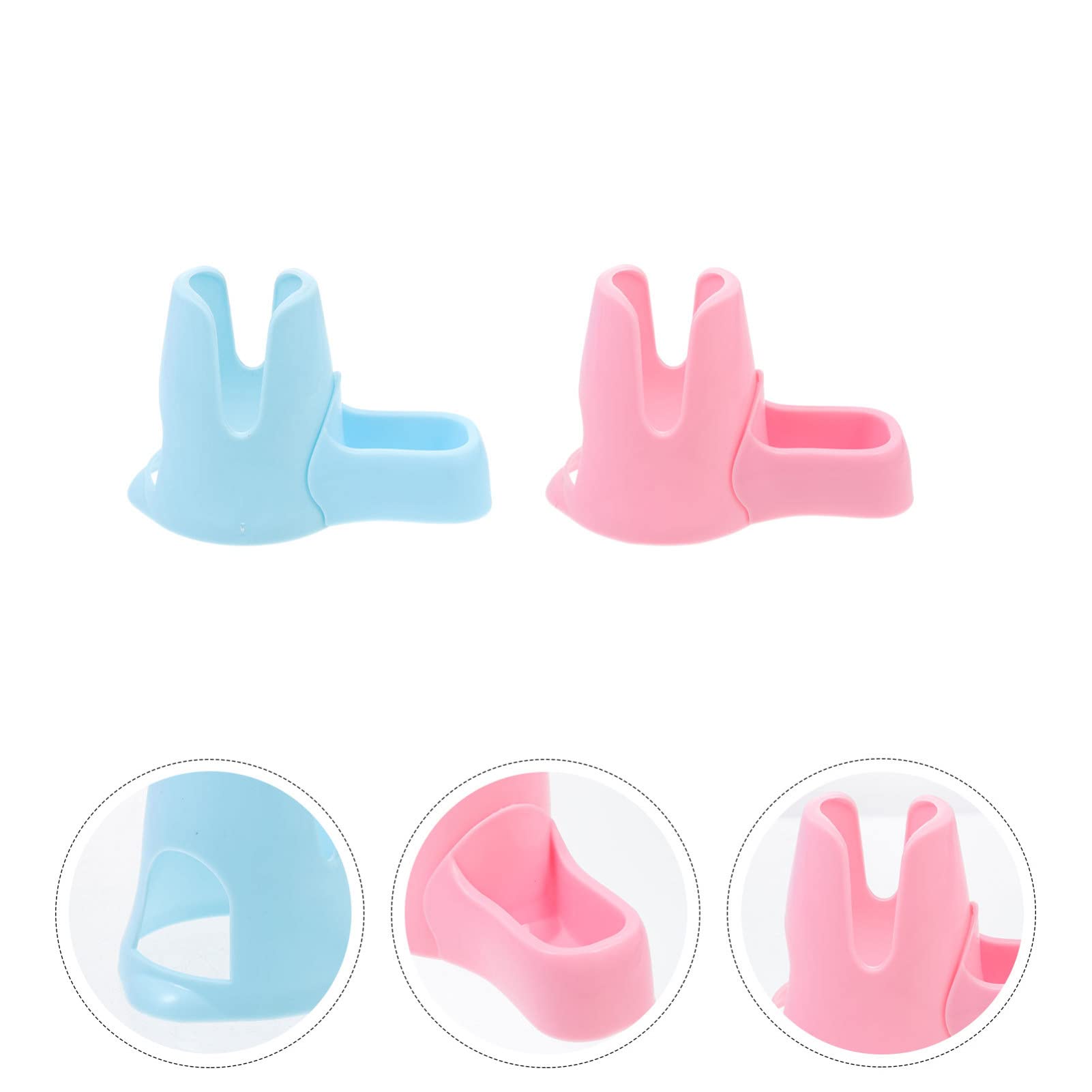 Balacoo 2-Pack Kettle Stand Water Dispenser - Small Animal Drinking Bottle Holder for Hamsters, Rabbits, Guinea Pigs - Plastic Cage Water Fountain Container (Perfect for Pet Cages, Small Animal Habitats & Travel Use)