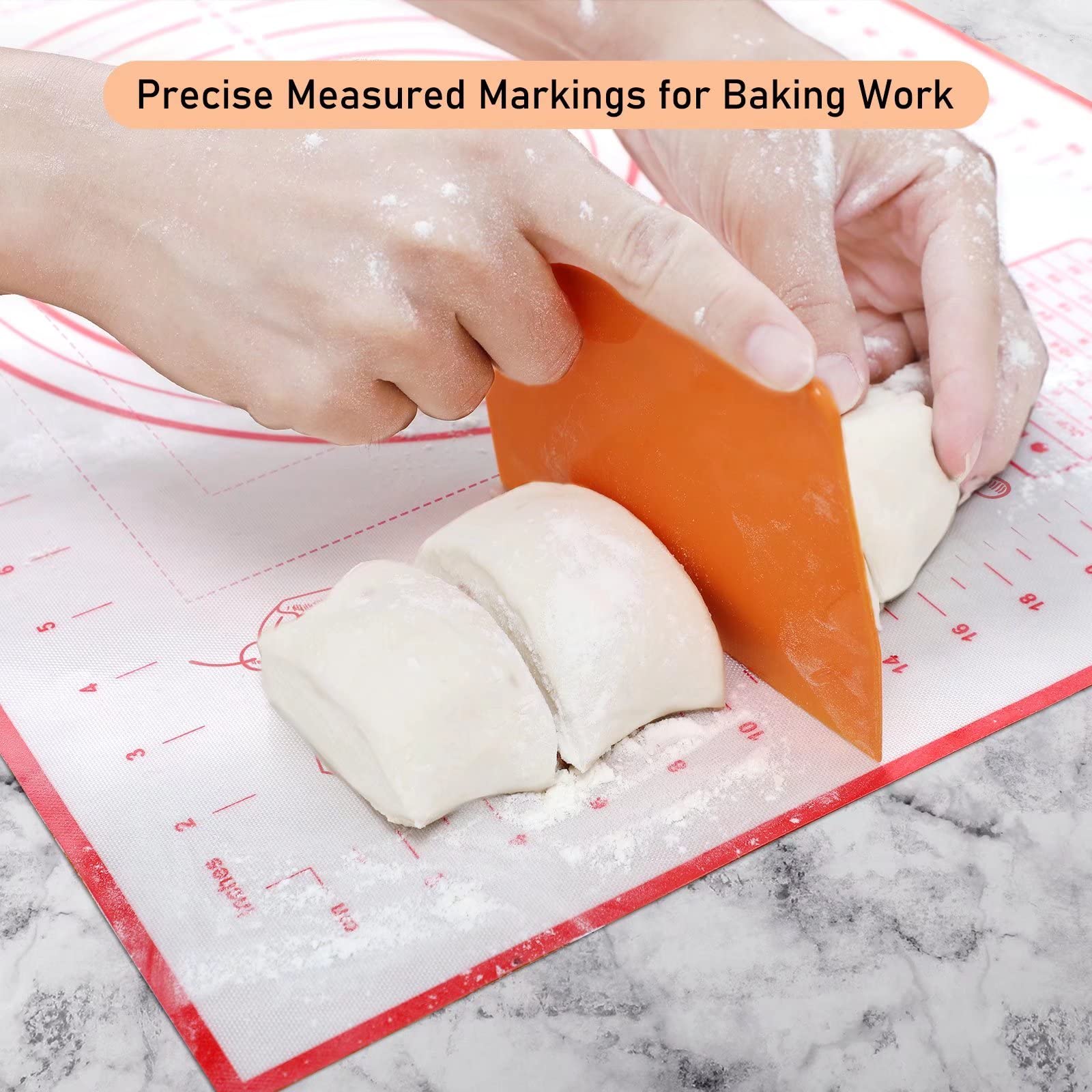 Non-Stick Silicone Baking Mat with Measurement Marks - 20
