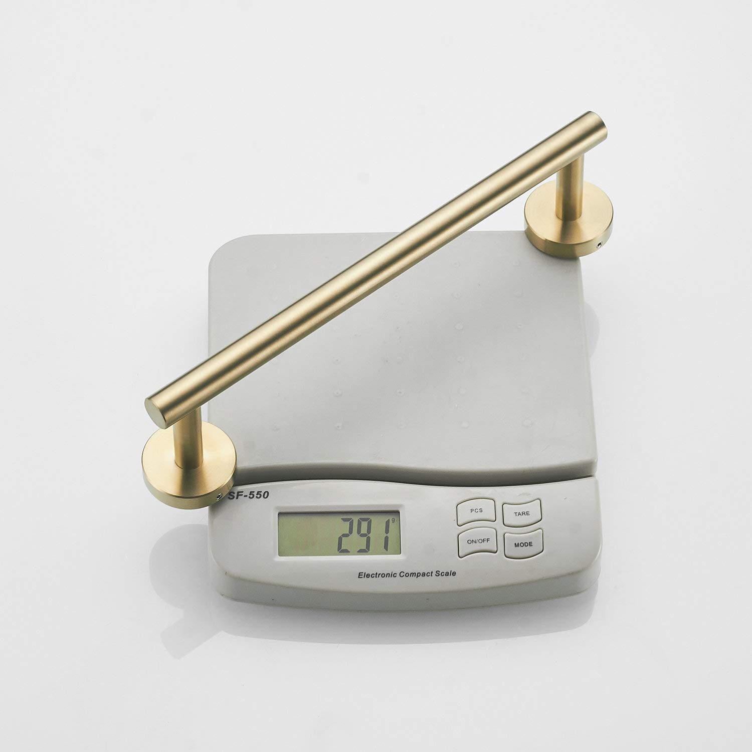 30 cm Brushed Gold Stainless Steel Single Towel Bar - Wall Mount Bathroom Towel Rack by Leekayer - Perfect for Modern Bathrooms & Spa-Like Home Decor