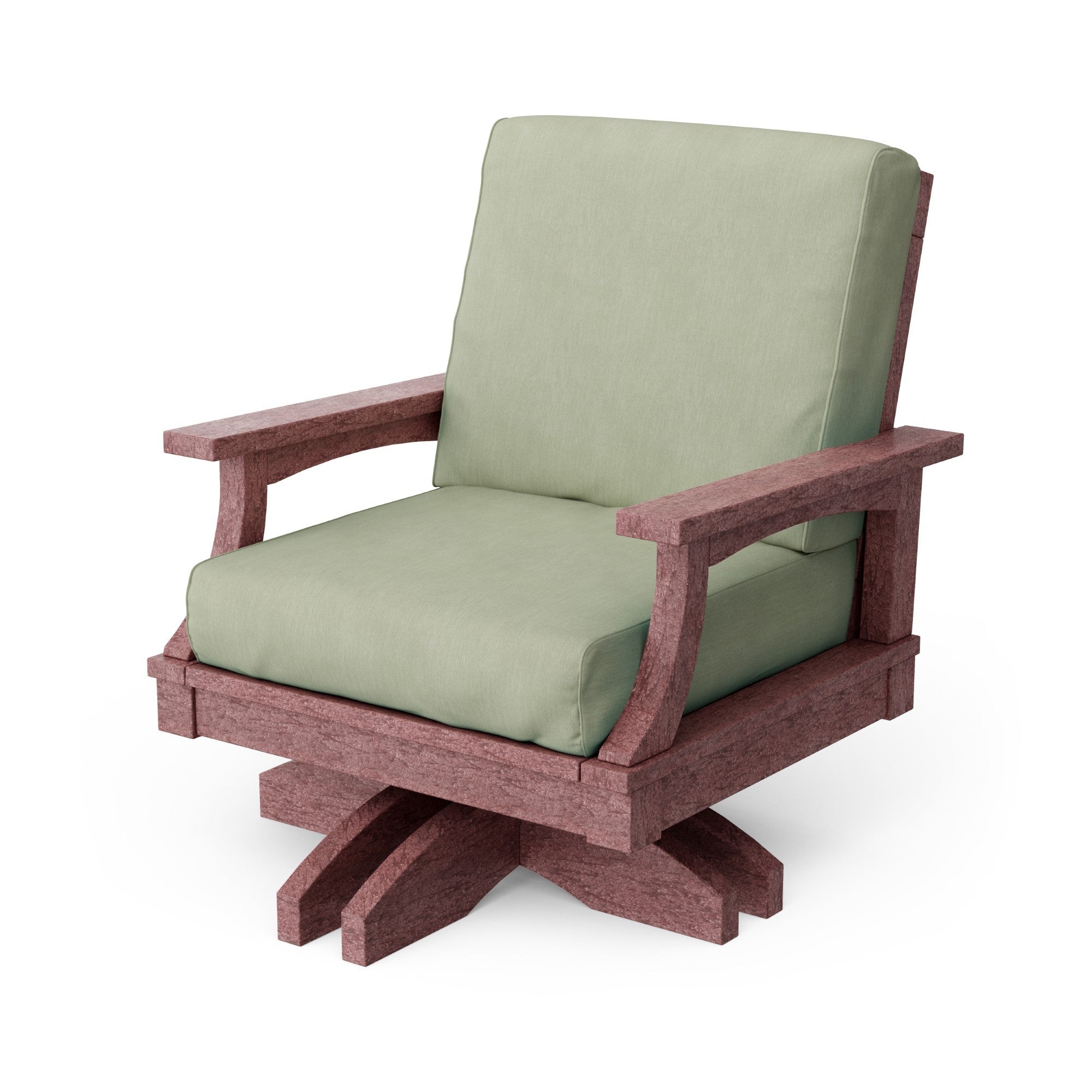 Heritage Deep Seating Swivel Chair - 360° Rotating Patio Lounge Chair with Cushions, Weather-Resistant Outdoor Furniture for Garden, Poolside & Backyard Relaxation