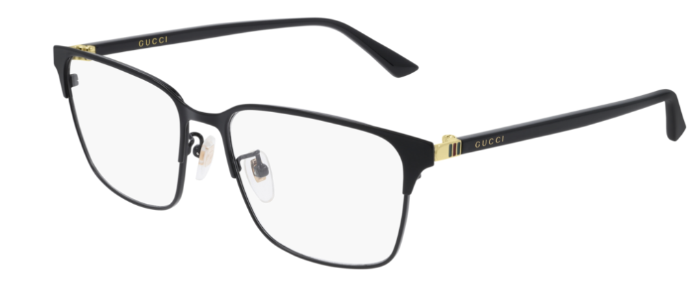 Gucci GG 0756OA 001 Black Square Unisex Eyeglasses - Classic Designer Optical Frames for Men & Women | Perfect for Work, Reading & Fashion Accessories