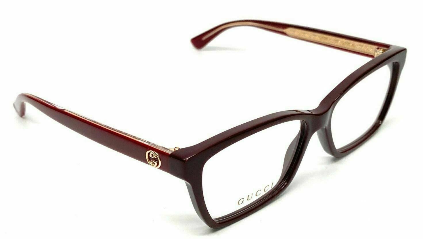 Gucci GG 0312O 003 Burgundy Acetate Eyeglasses for Women - Luxury Designer Optical Frames for Everyday Wear & Fashion Statement