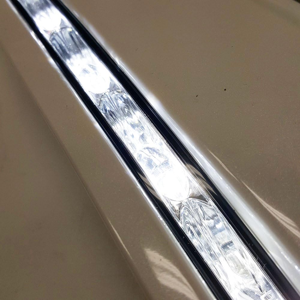 LED DRL Fog Lights with Bezel & Wire Harness - Compatible for 2007-2013 Toyota Tundra & Sequoia Front Bumper Filler Panel | Upgrade Your Off-Road Lighting for Night Driving & Foggy Conditions