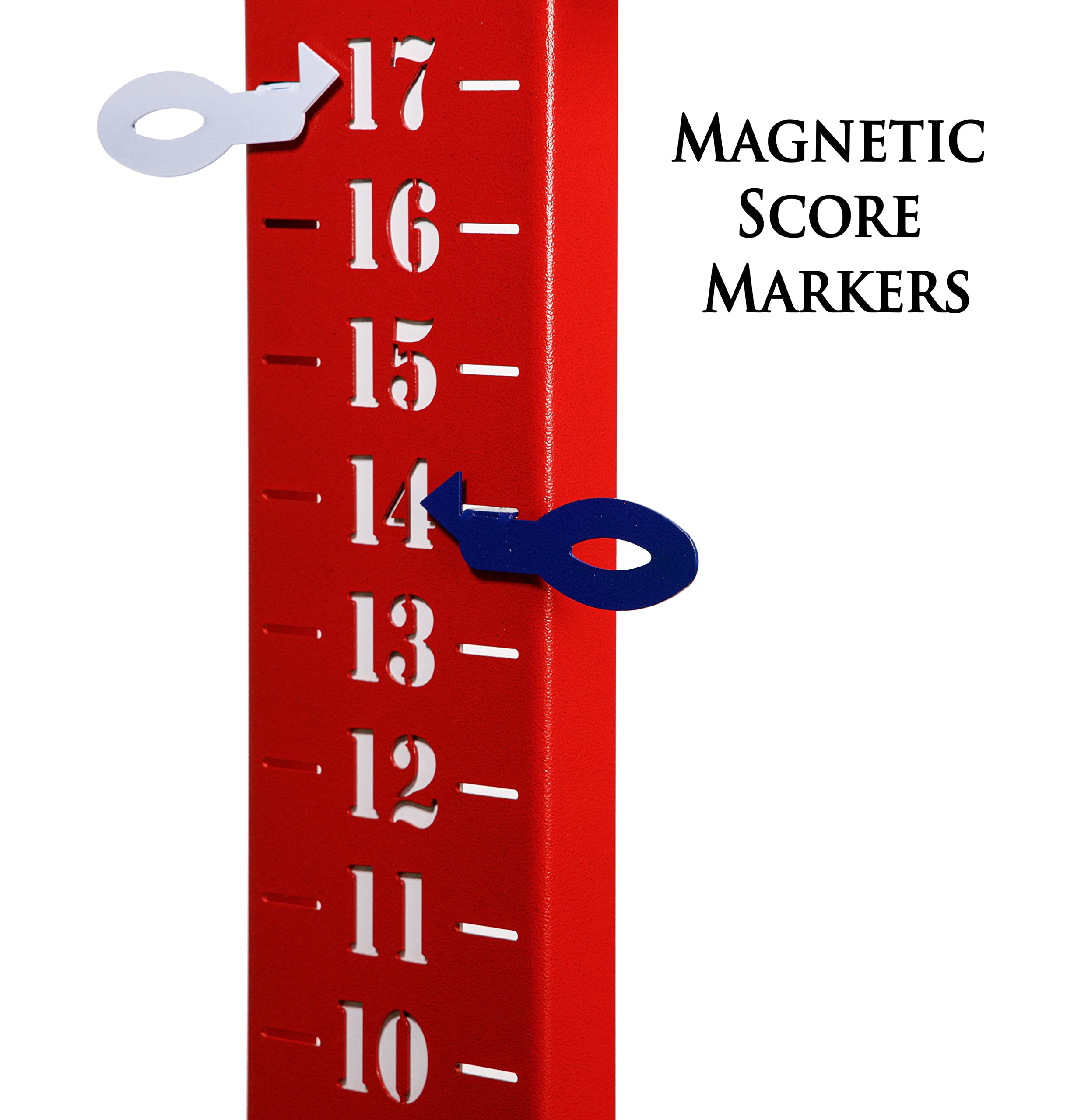 SWEN American Flag Steel Metal Lawn Scoreboard - Durable Outdoor Sports Score Keeper for Baseball, Football, and Soccer Games