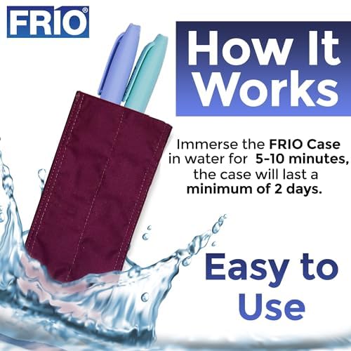 FRIO Individual Insulin Pen Cooling Case - Diabetic Travel Cooler for Medication - Portable Single Wallet for Insulin Storage | Perfect for Travel, Work & Outdoor Activities