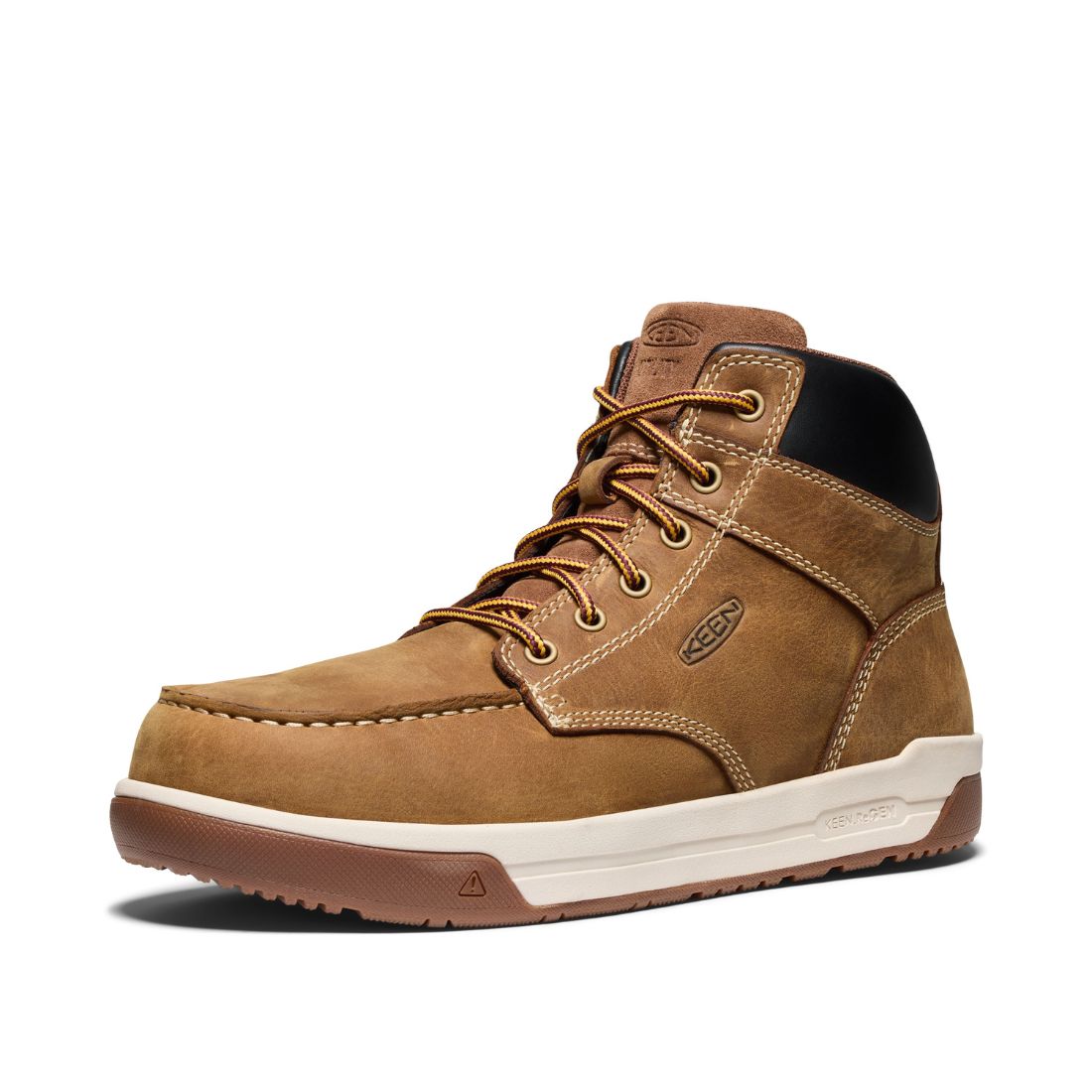Keen Gibson Men's Composite Toe MID Work Shoe - Safety Boots for Construction & Industrial Work | Slip Resistant, Waterproof Work Boots for Men | OSHA Compliant Work Shoes for Electricians & Mechanics