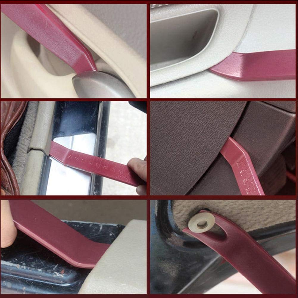 4Pcs Car Panel Removal Tool Kit - No Scratch Auto Trim Pry Tools for Stereo Radio Installation & Dashboard Repair | Perfect for DIY Car Maintenance & Professional Detailing
