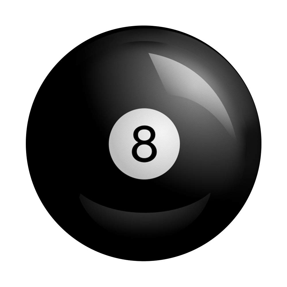 8-Ball Billiards Pool PopSockets Swappable Phone Grip - Interchangeable Stand for Phones & Tablets - Perfect for Gaming, Billiards Enthusiasts & Phone Protection