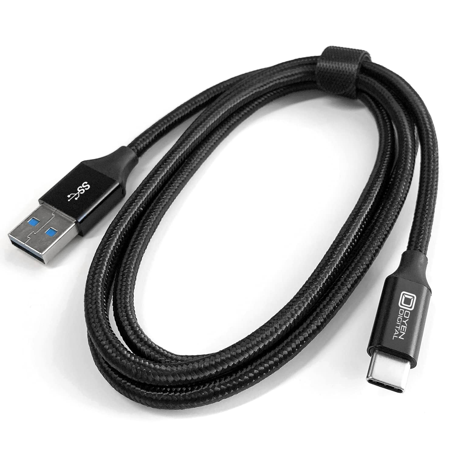 Oyen Digital USB-C to USB-A Cable 3.3ft (1.0M) - Fast Charging & Data Sync for Smartphones, Tablets, Laptops - Perfect for Home, Office & Travel Use