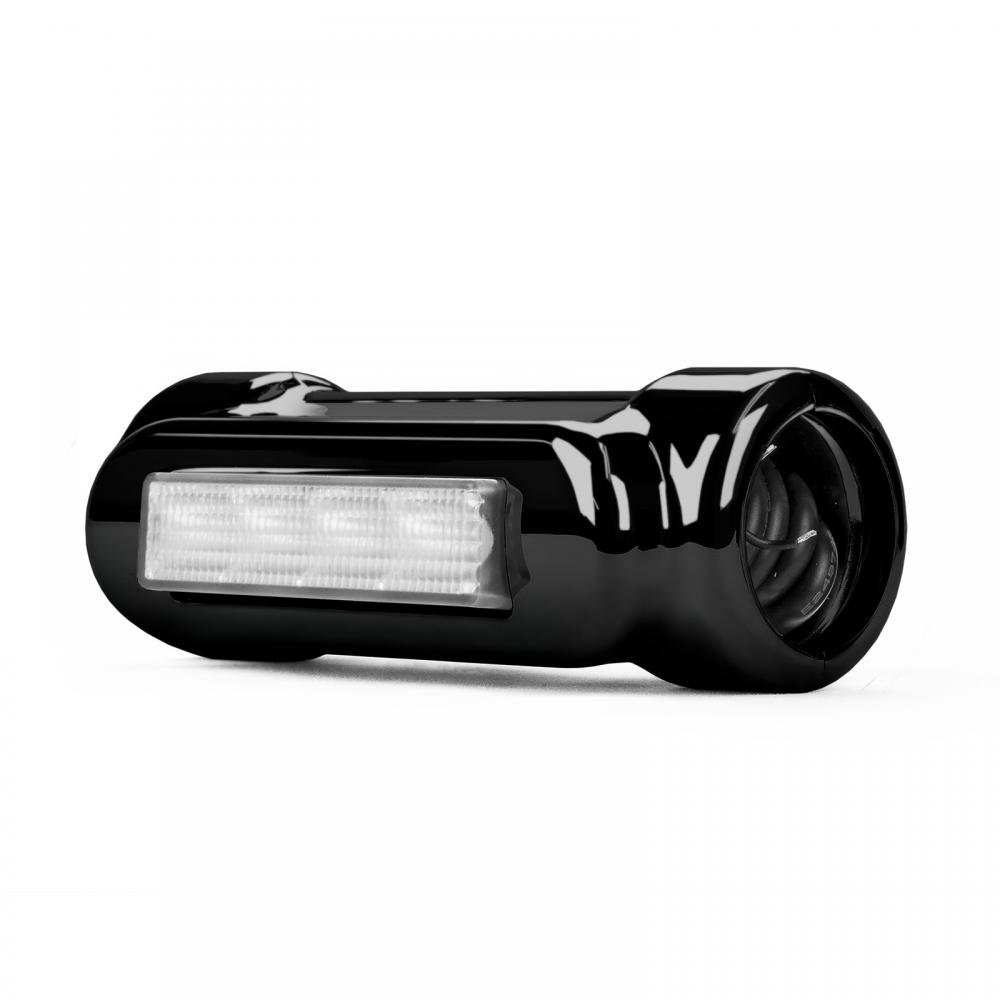 Black Motorcycle Highway Bar LED Driving Lights - DRL & Turn Signal with White/Amber Light for Harley Davidson Touring Bikes (Ultra Classic, Limited, Road King, Street Glide, Road Glide, Trike) - Perfect for Night Riding, Safety Visibility & Custom Crash Bar Upgrades