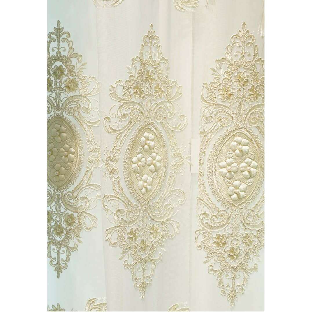 Luxury Brittany Designer Velvet Curtains - Lush Green & Yellow for Living Room, Bedroom & Home Decor