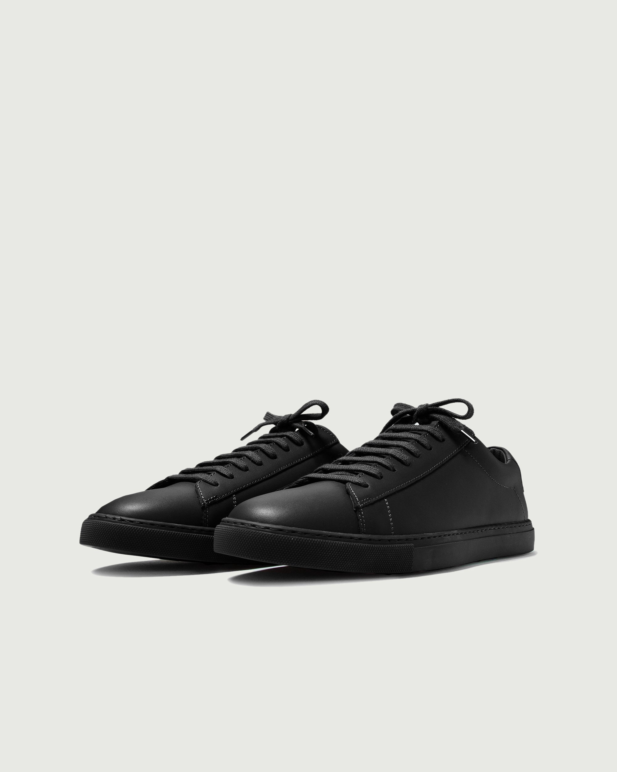 Jet Black Low Top Sneakers - Stylish & Comfortable Casual Shoes for Men & Women | Perfect for Walking, Running & Everyday Wear