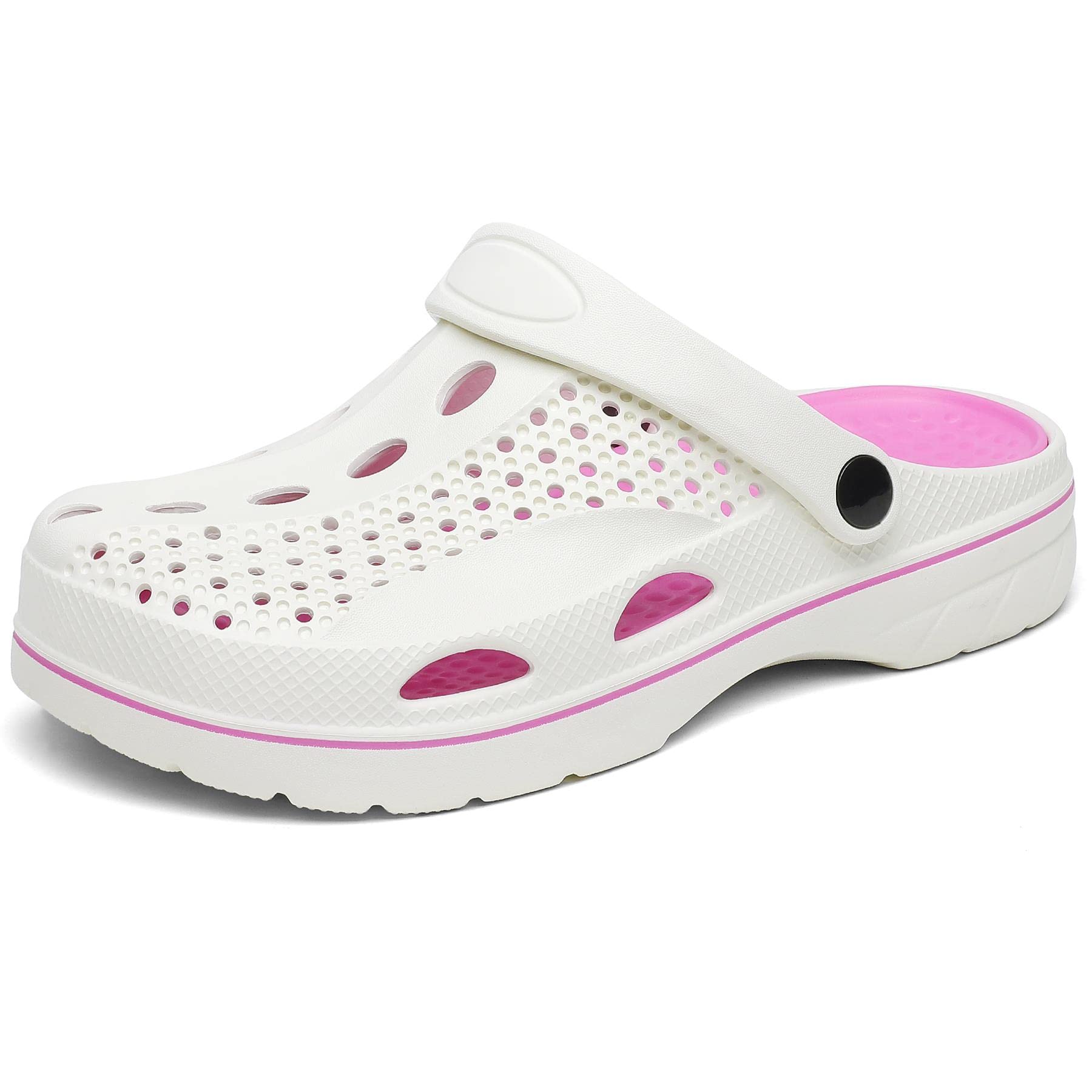 **SOSOWHLTE Arch Support Clogs for Men & Women – Slip-On Garden Shoes with Removable Cushion Insole – Comfortable Outdoor Beach Slippers for Walking, Gardening & Relaxation**