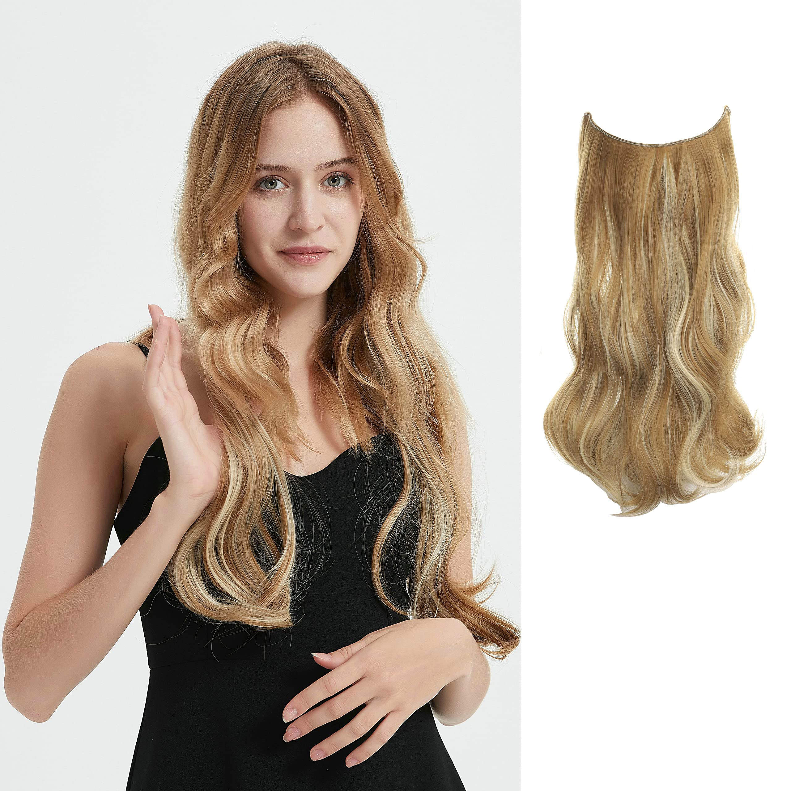 Invisible Wire Hair Extensions - Transparent Adjustable 18