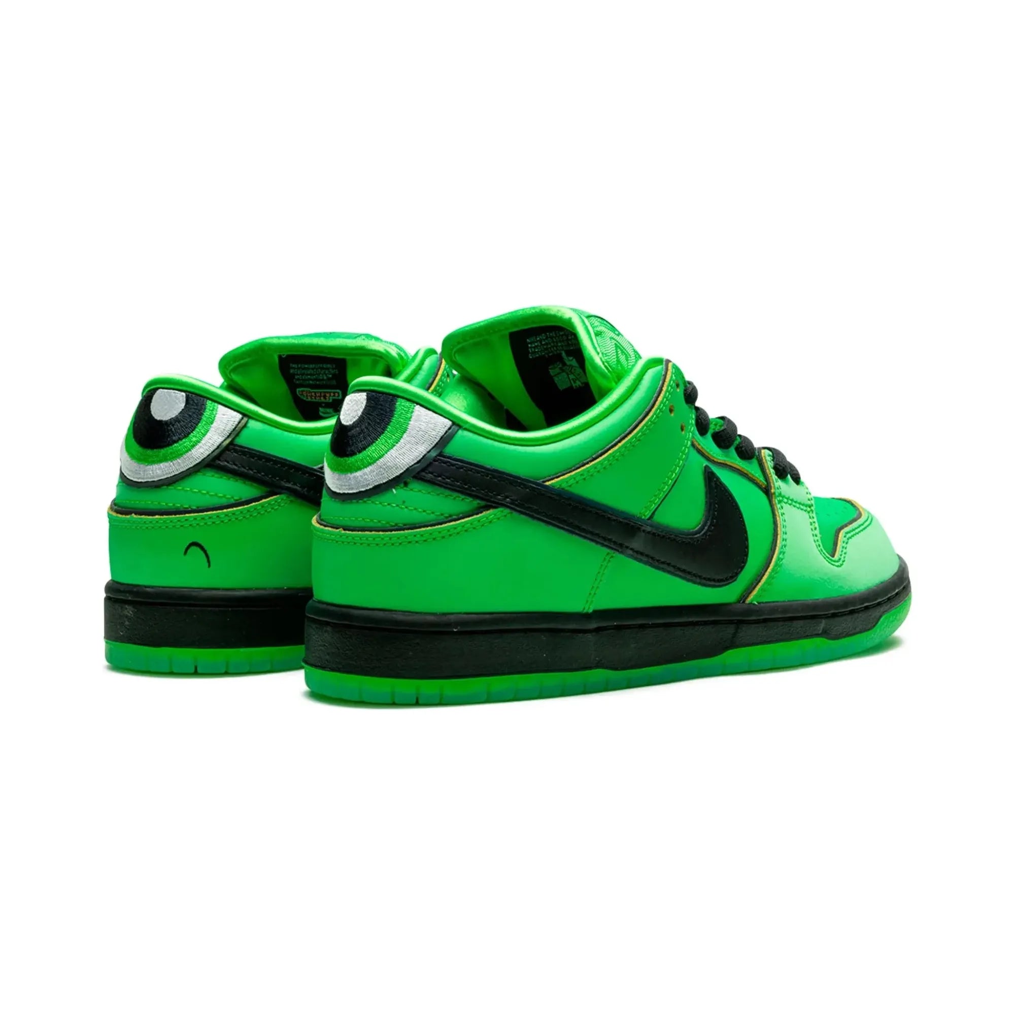 Nike SB Dunk Low The Powerpuff Girls Buttercup Sneakers - Limited Edition Cartoon-Inspired Skate Shoes for Men & Women | Perfect for Streetwear, Skateboarding, and Collectors