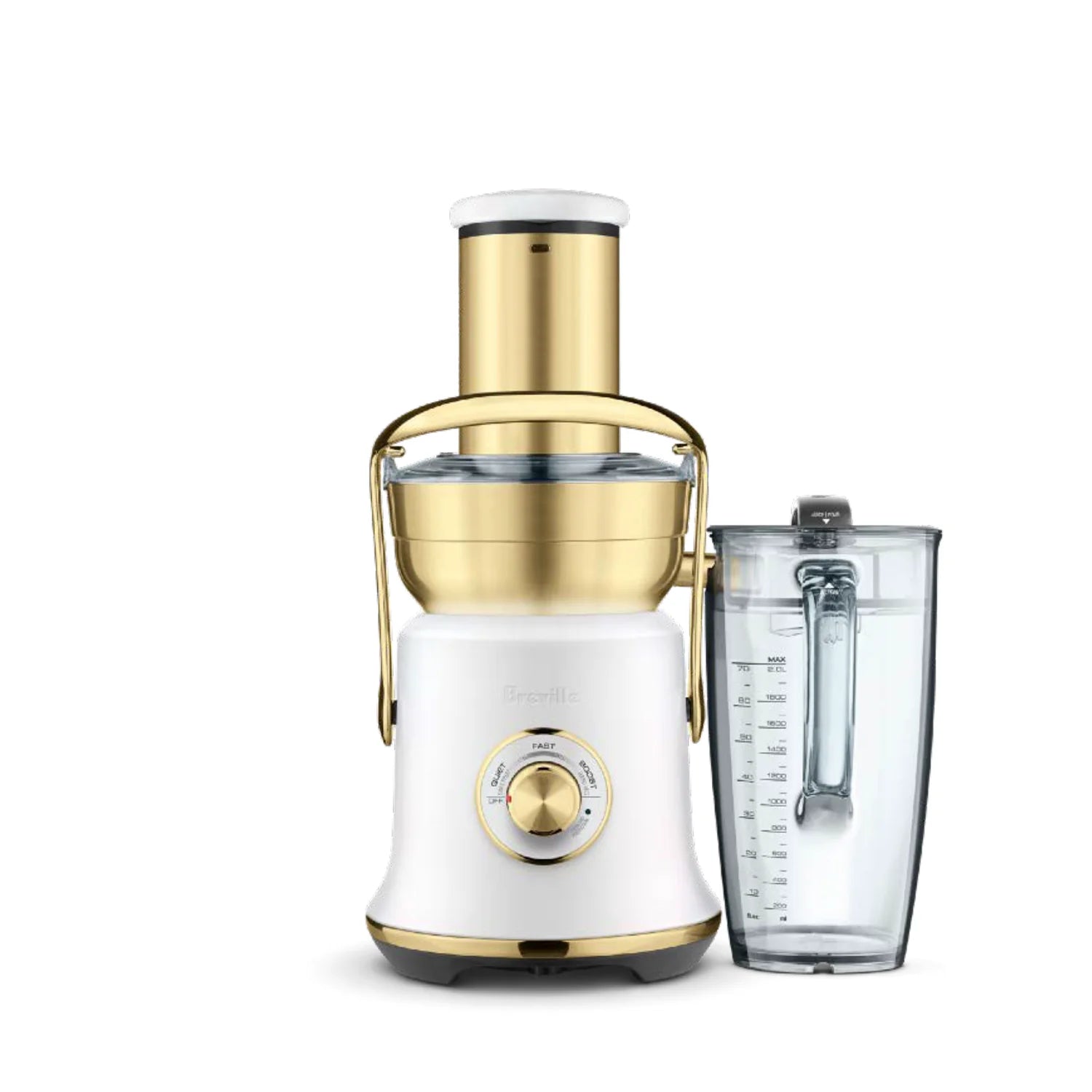 Breville Juice Fountain Cold XL Juicer - High Speed Commercial Grade Juicer with Cold Spin Technology, Sea Salt Brass Finish (BJE830SSB) - Perfect for Home, Restaurant & Healthy Juice Bars