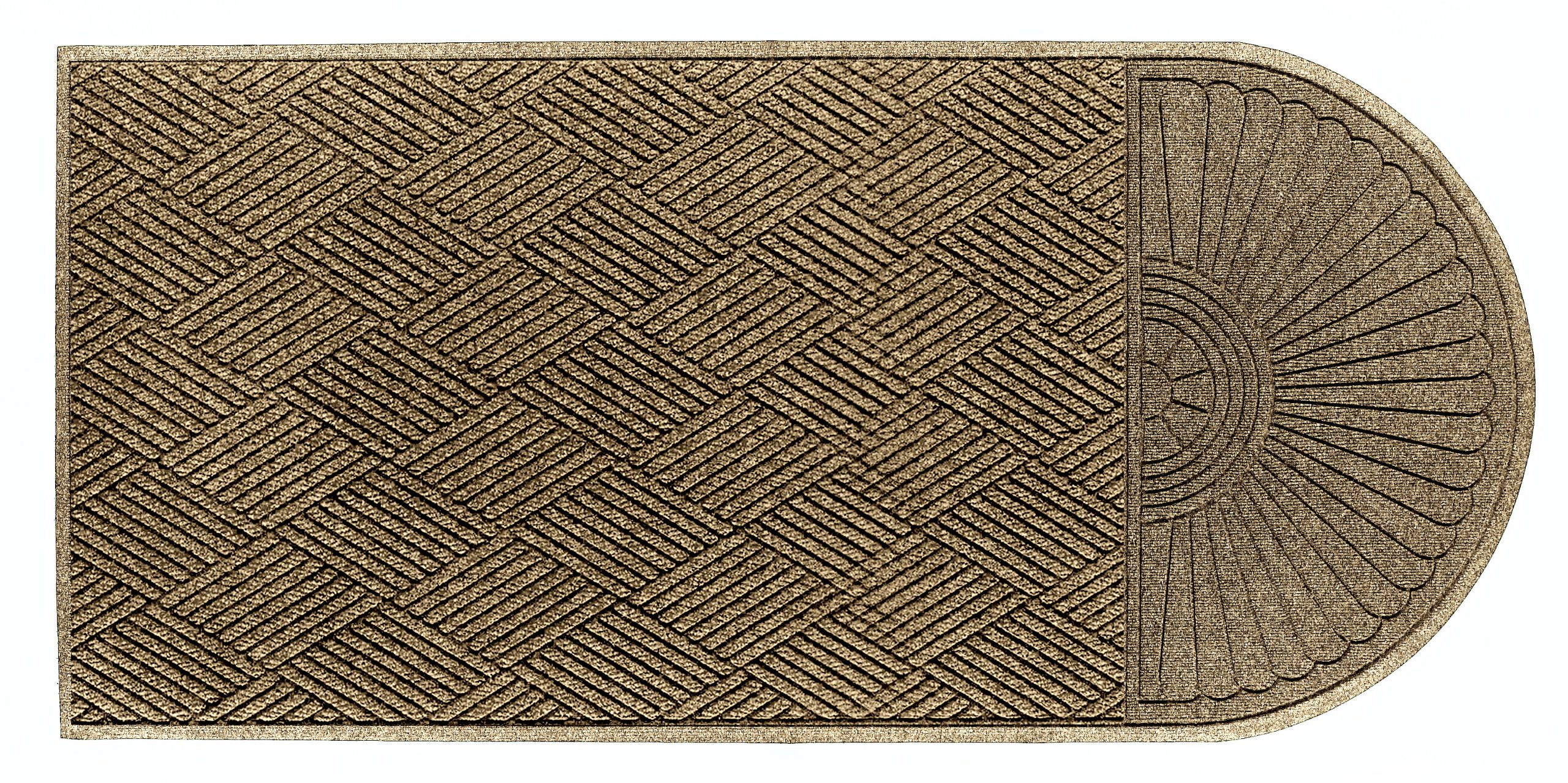 Premium M+A Matting 22248 Waterhog Eco Grand Premier PET Polyester Fiber Doormat - Indoor/Outdoor Use with Non-Slip SBR Rubber Backing - 5.9' x 4' x 3/8