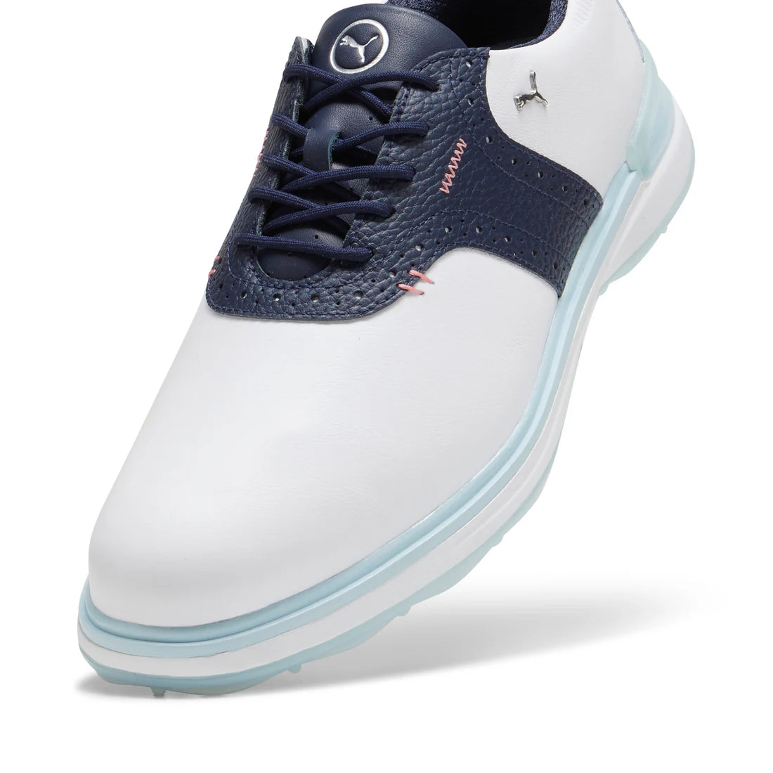 Puma Avant Running Shoes for Men - White & Navy Blue Athletic Sneakers for Jogging, Gym & Casual Wear