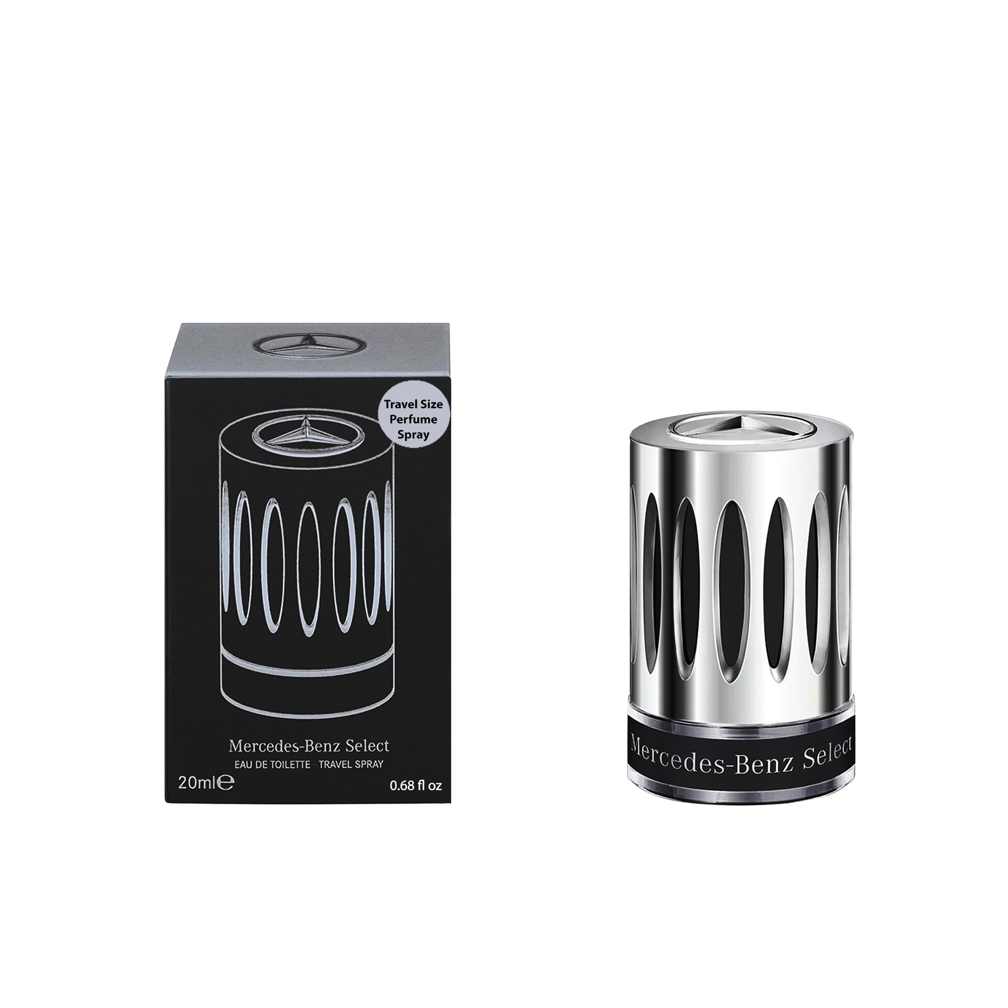 Mercedes-Benz Men's Cologne Travel Set - Mini EDT Spray 0.7oz (20ml) | Fresh & Luxurious Fragrance for Business, Dating & Night Out