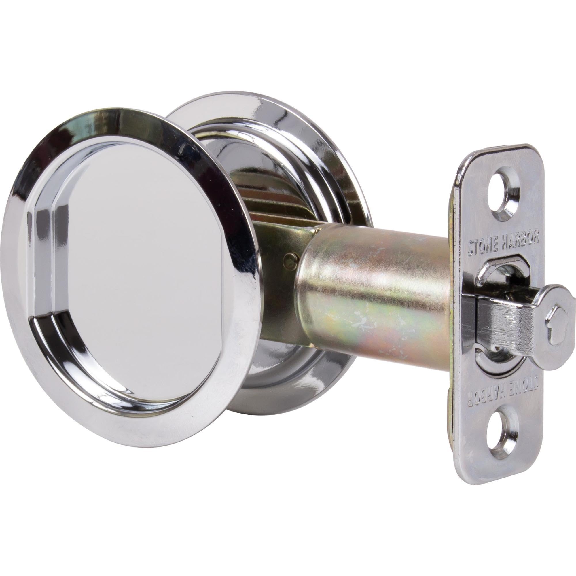 Round Pocket Door Lock - 2-3/4