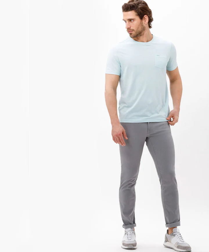 BRAX SILVER HI FLEX 5-Pocket Stretch Men's Pants - Comfortable Slim Fit Trousers for Work, Office & Casual Wear