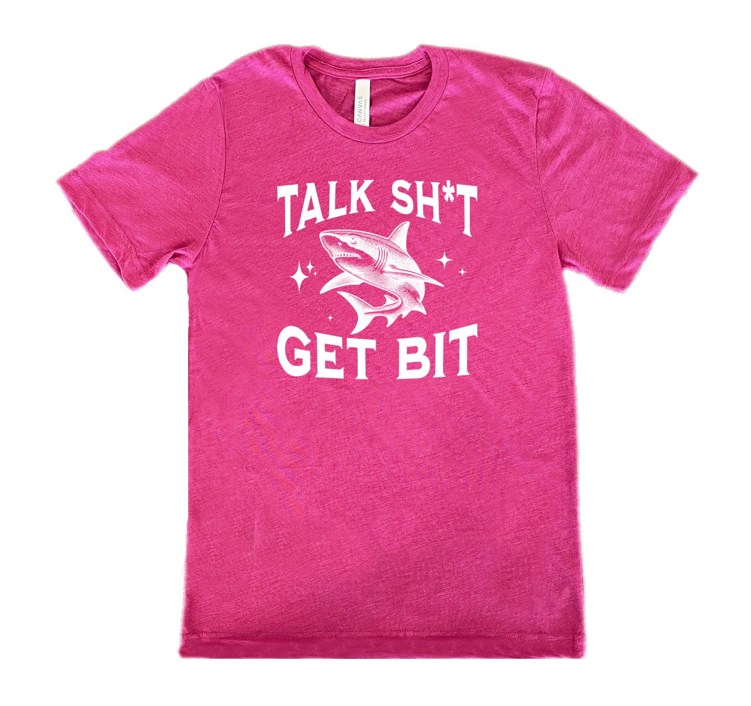 Talk Shit Get Bit Unisex T-Shirt - Funny Sarcastic Graphic Tee for Men & Women - Perfect for Casual Wear, Parties & Gifts