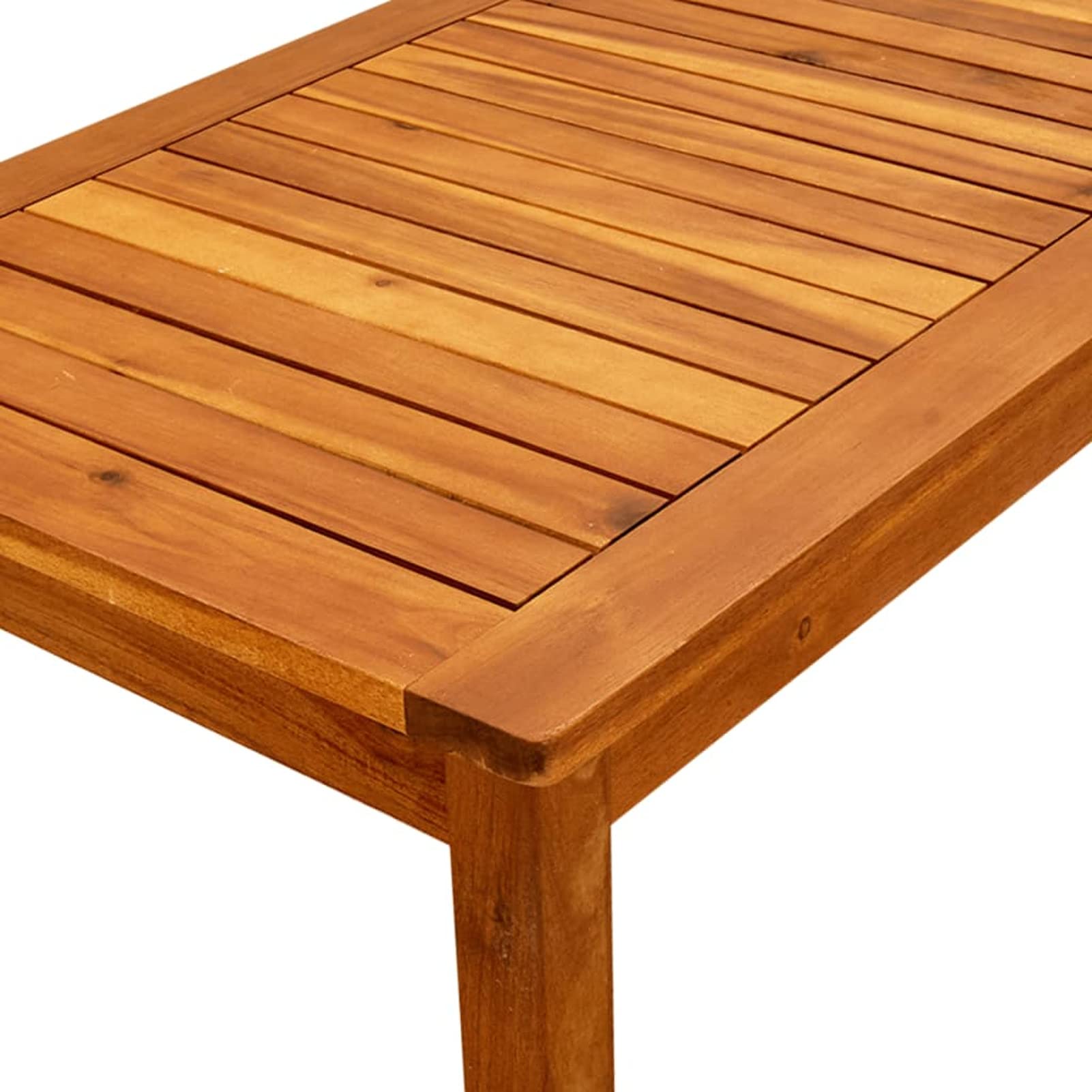 Premium Acacia Wood Outdoor Coffee Table - 35.4