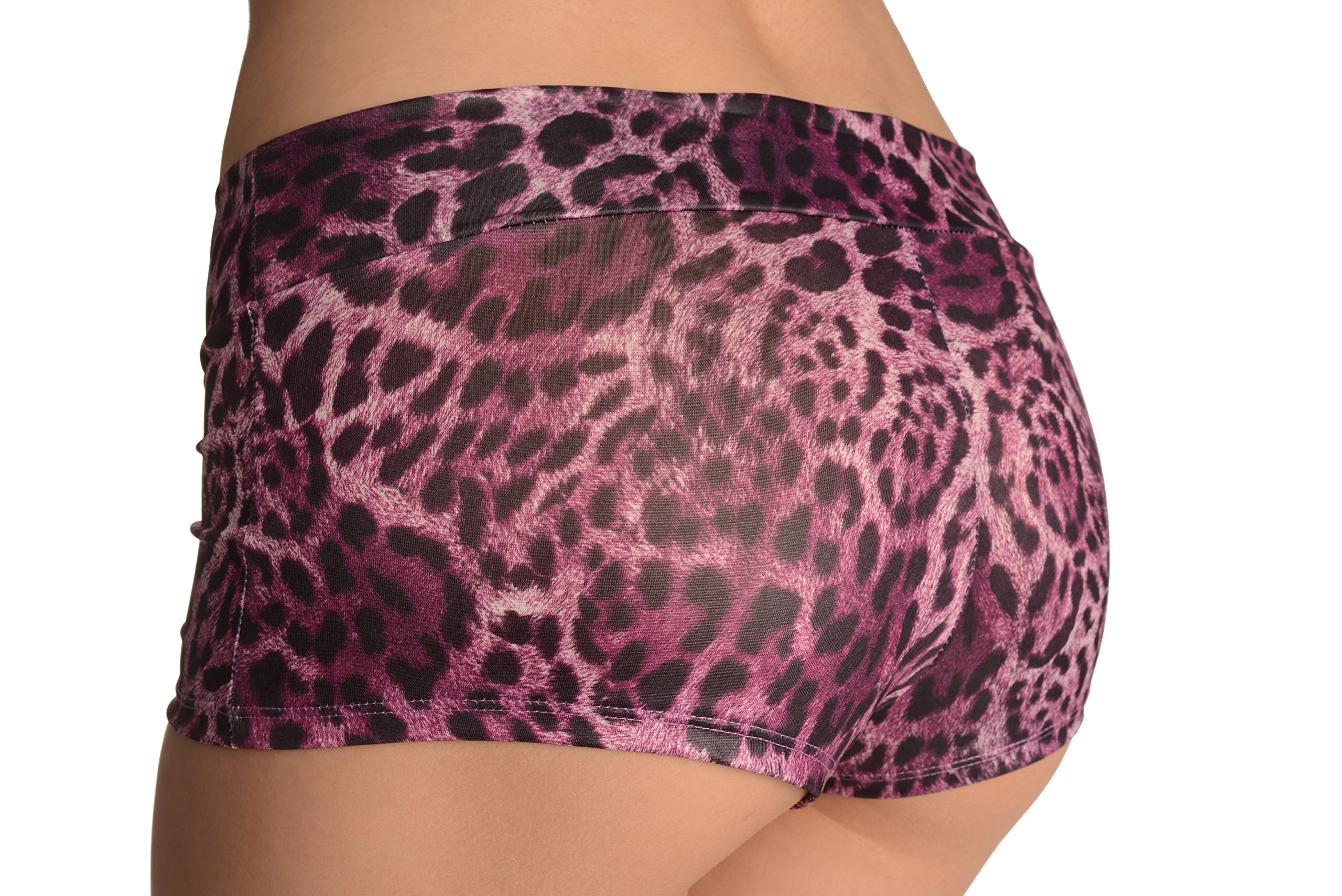 LissKiss Pink Leopard Print High Waisted Shorts for Women - Trendy Summer Casual Shorts for Outfits, Beach, and Vacation