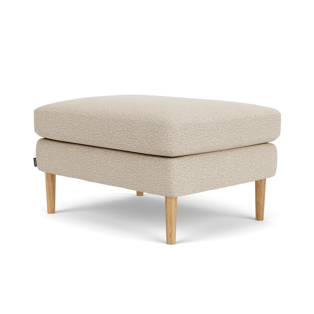 Astha Boucle Ottoman Stool - Round Tufted Pouf with Removable Cover, Modern Footrest for Living Room, Bedroom & Nursery - Soft and Stylish Home Decor Accent