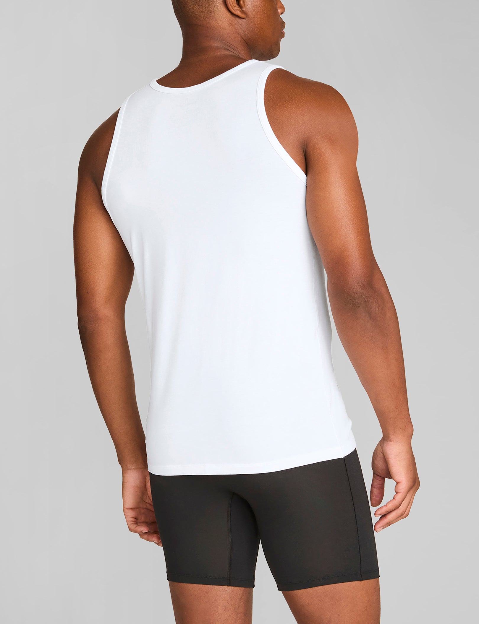 Second Skin Tank Modern Fit Undershirt (6 Pack) - Breathable Comfort Undershirts for Men, Seamless Layering Tees for Work & Gym, Moisture Wicking Base Layer Shirts for Everyday Wear