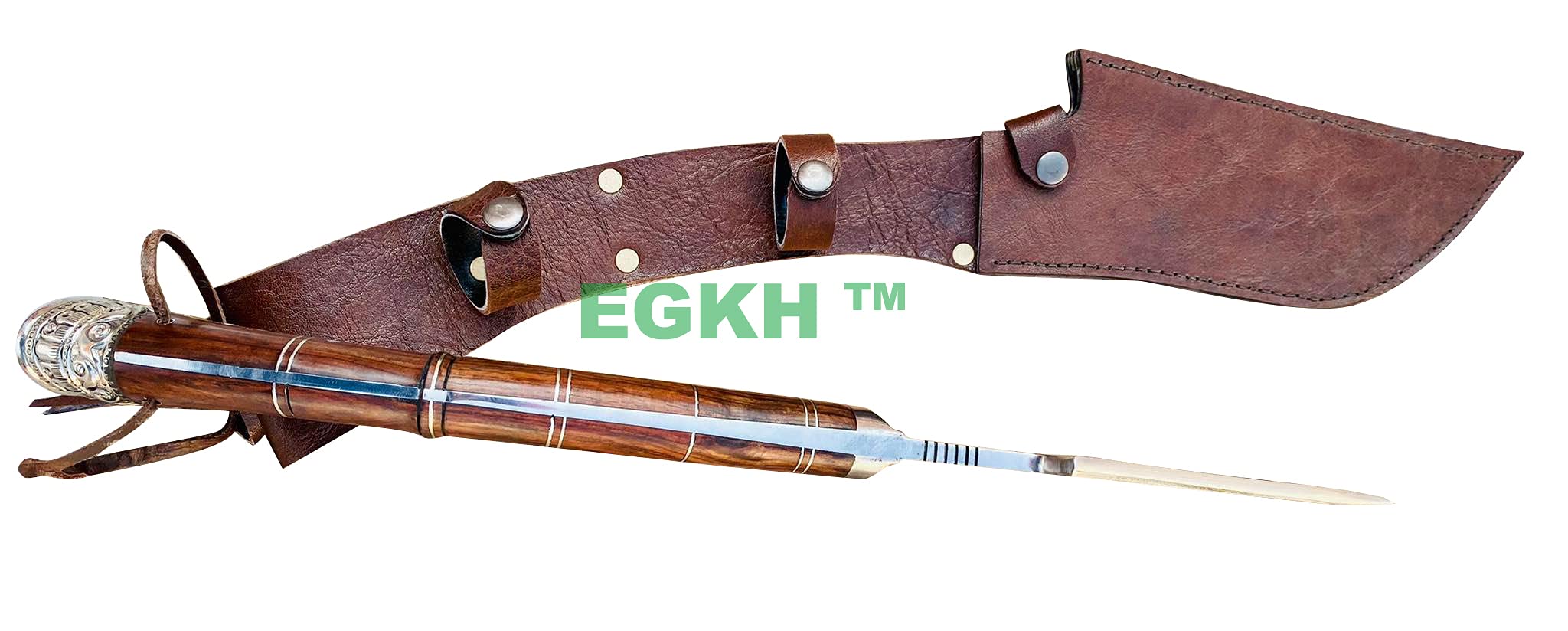 Handmade Forged Viking Axe with Etched Handle & Leather Case - Custom Rosewood Handle, Carbon Steel Camping Hatchet for Outdoor Adventures, Bushcraft & Survival
