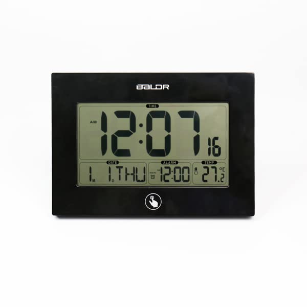 DAVEBELLA Large Display Atomic Alarm Clock with Calendar - USA Version | Perfect for Living Room, Bedroom & Office | Auto Time Sync, Easy-to-Read Digits