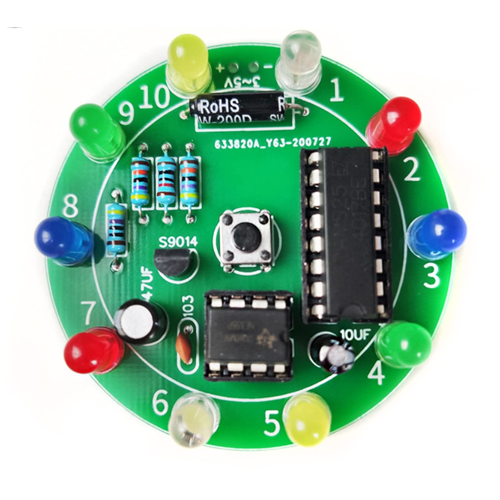 DIY Soldering Practice Kit for Beginners - Electronics Training Board with Components | Learn to Solder for Home Projects & STEM Education