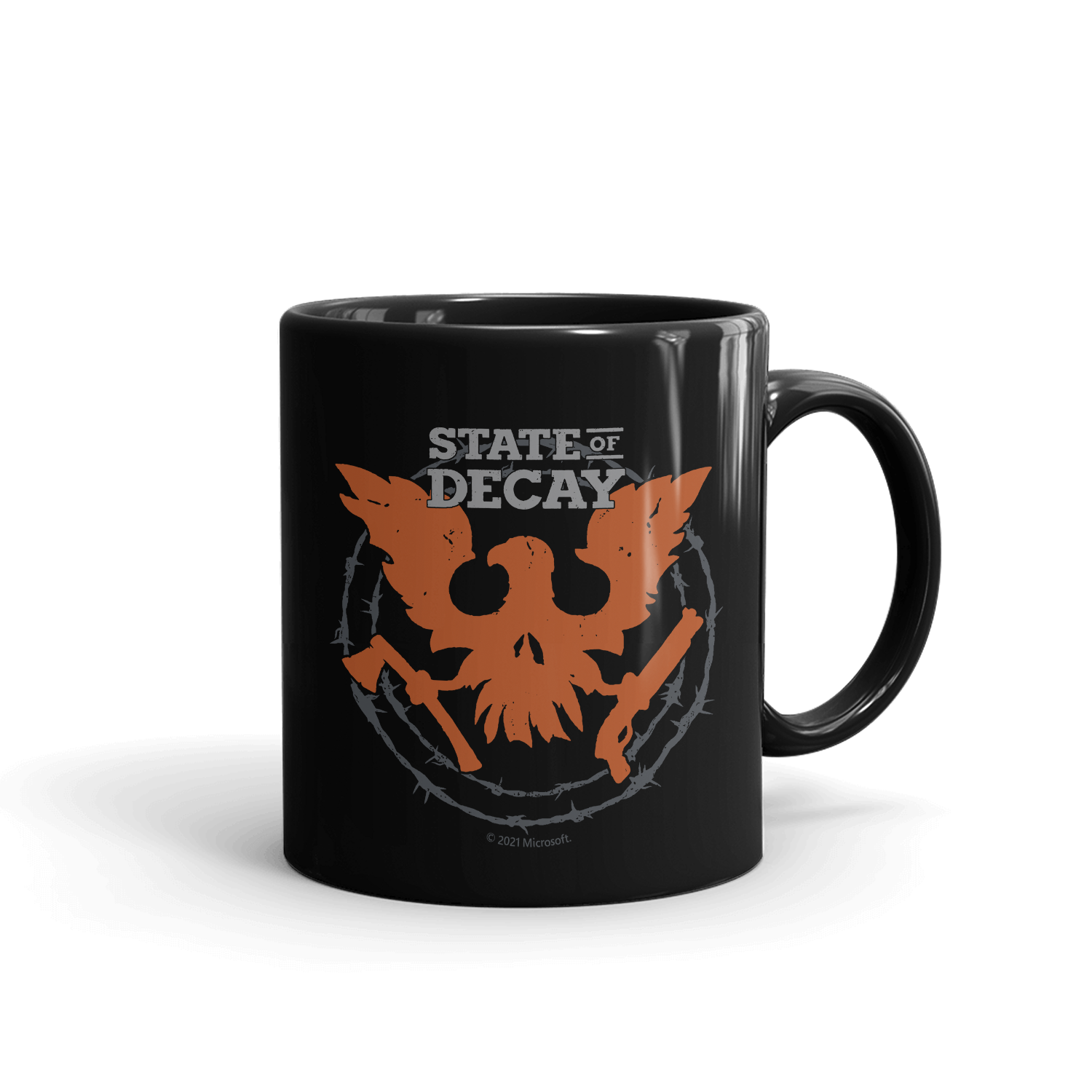 State of Decay Themed Barbed Wire Coffee Mug - Durable Ceramic Cup for Gamers, Horror Fans & Apocalypse Lovers - Perfect for Gaming Sessions, Horror Movie Nights & Post-Apocalyptic Decor