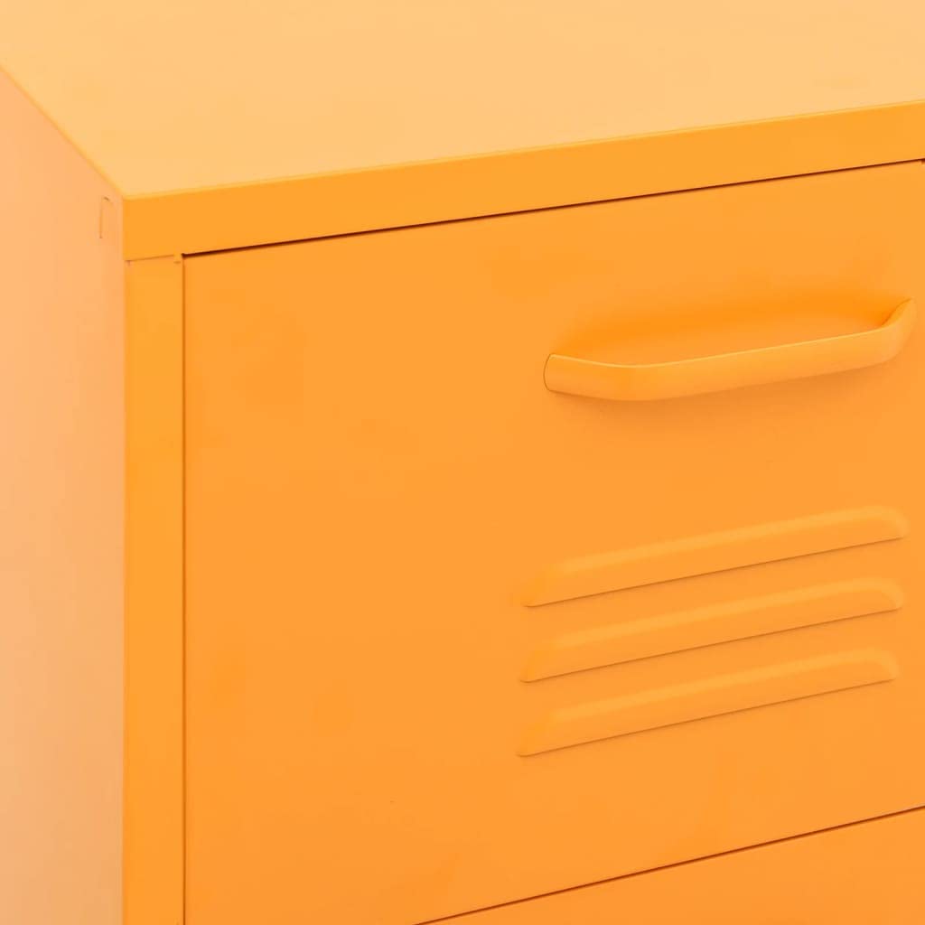 Mustard Yellow Steel Storage Cabinet 16.7