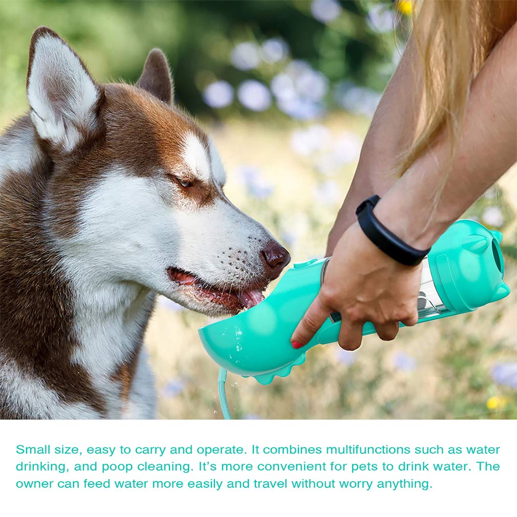 Portable Dog Water Bottle with Drinking Feeder - Leakproof Pet Water Dispenser for Outdoor Walking, Hiking & Travel - Perfect for Dogs on the Go, Park Visits & Road Trips