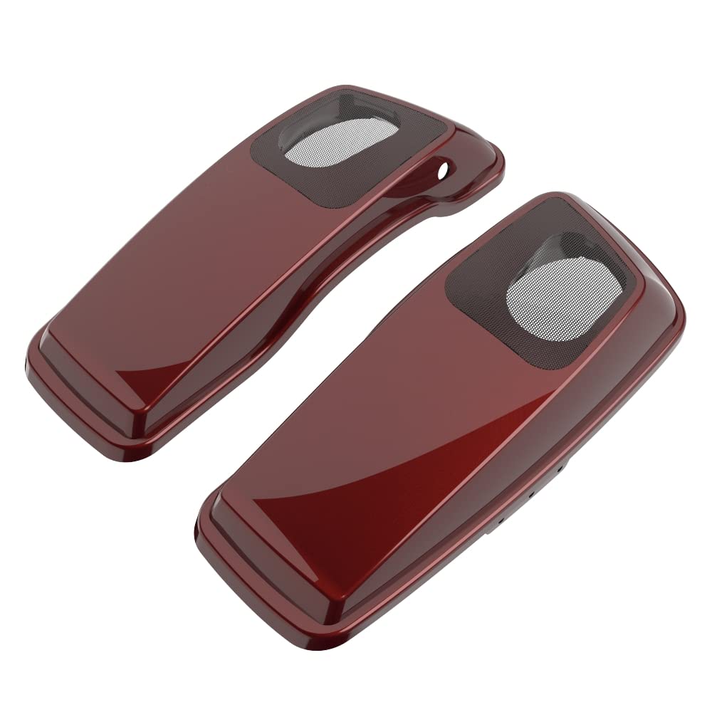 Premium 6X9 Saddlebag Speaker Lids for 2014+ Harley Davidson Touring Motorcycles - Color Matched Replacement Parts - Perfect for Road Trips & Audio Upgrades