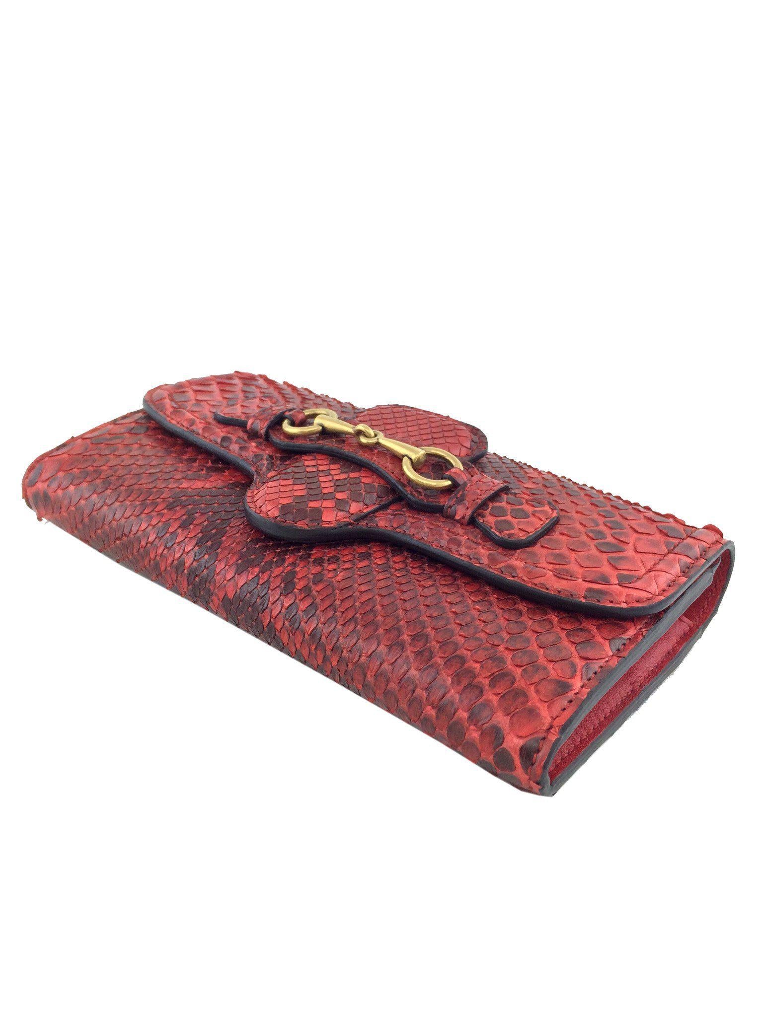Gucci Lady Web Python Continental Wallet - Luxury Designer Wallet for Women | Perfect for Everyday Use, Travel & Special Occasions
