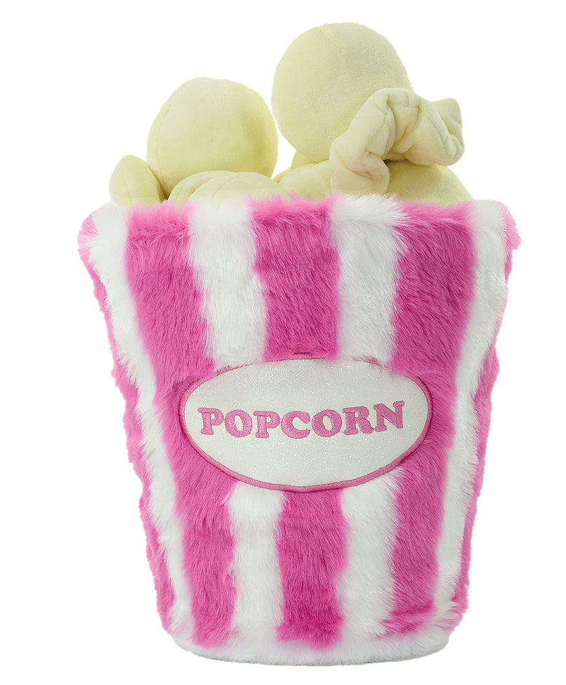 Iscream Popcorn Furry Plush Toy - Soft & Cute Stuffed Animal for Kids, Girls & Boys - Perfect for Cuddling, Gifts, Birthday Parties & Home Decor