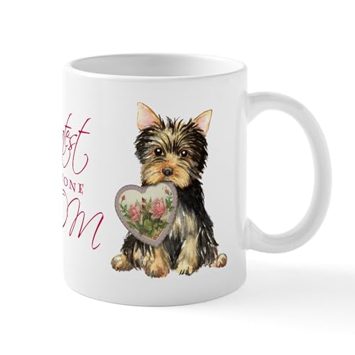 White - Yorkie Mom Mug