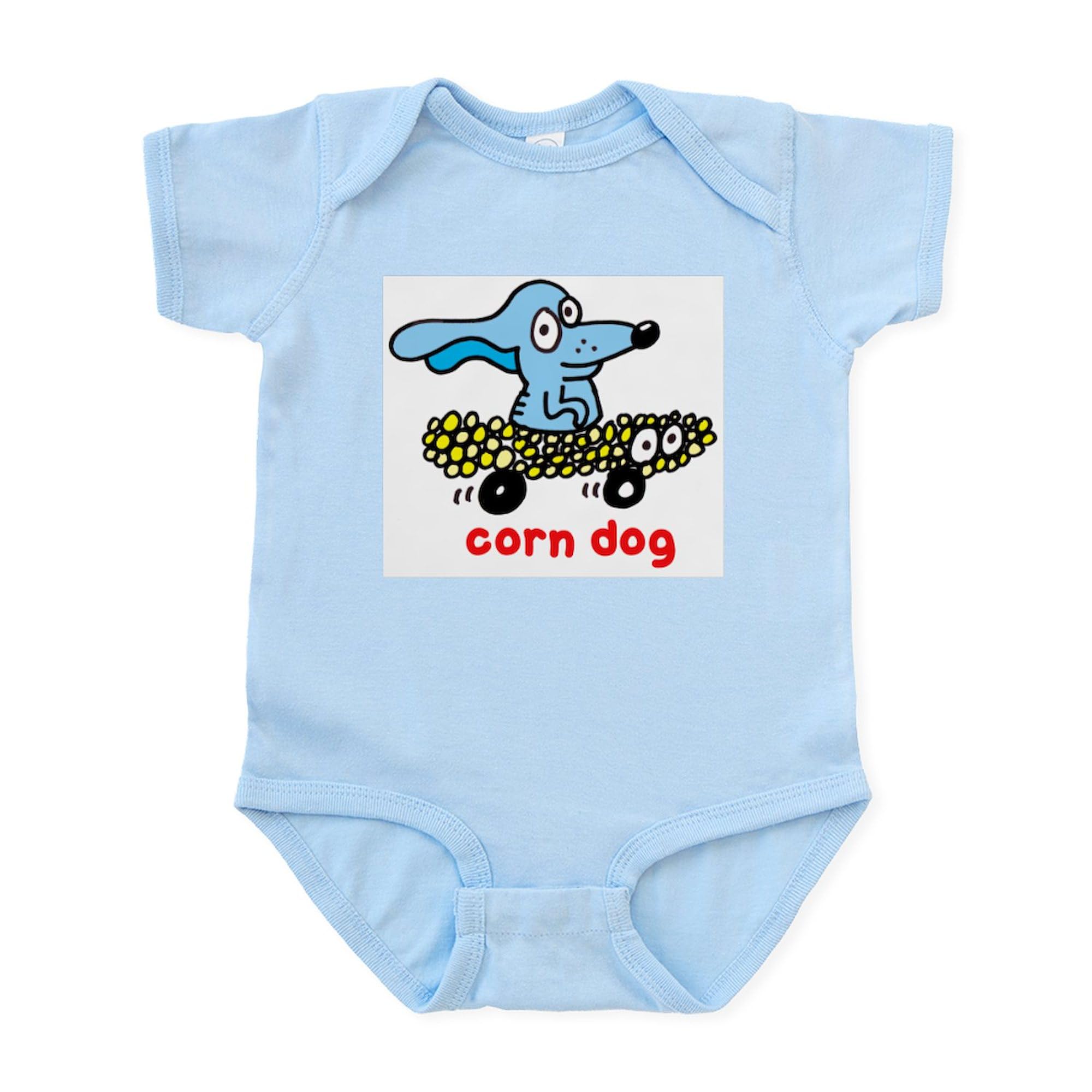 Corn Dog on Wheels Infant Creeper - Cute Baby Bodysuit & Romper for Boys Girls | Perfect for Playtime, Photo Shoots & Everyday Wear