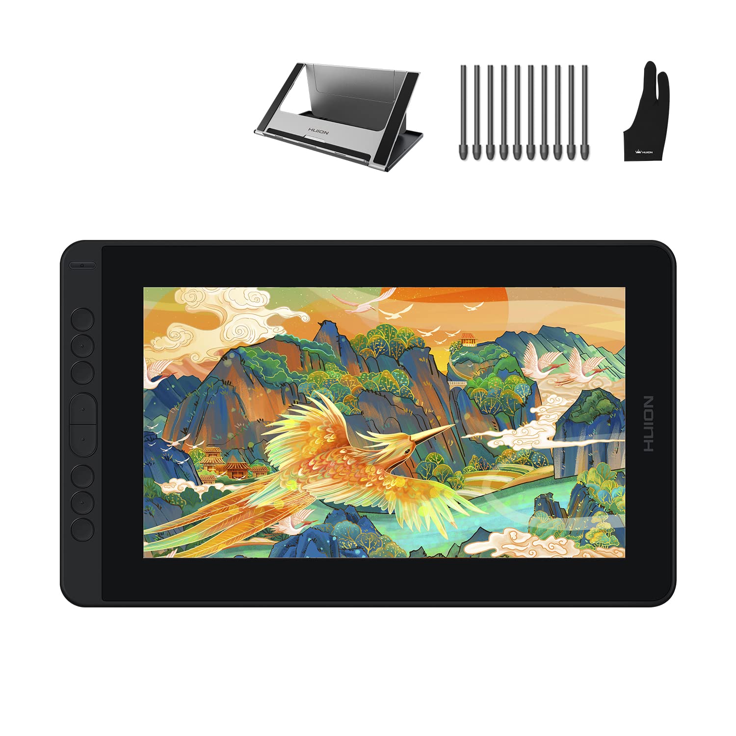 HUION Kamvas 12 Drawing Tablet with Screen - Digital Art Graphics Pen Display with Stand & Tilt Support for Artists, Beginners - Compatible with PC, Mac, Android - Perfect for Digital Painting, Animation, Photo Editing (Orange)