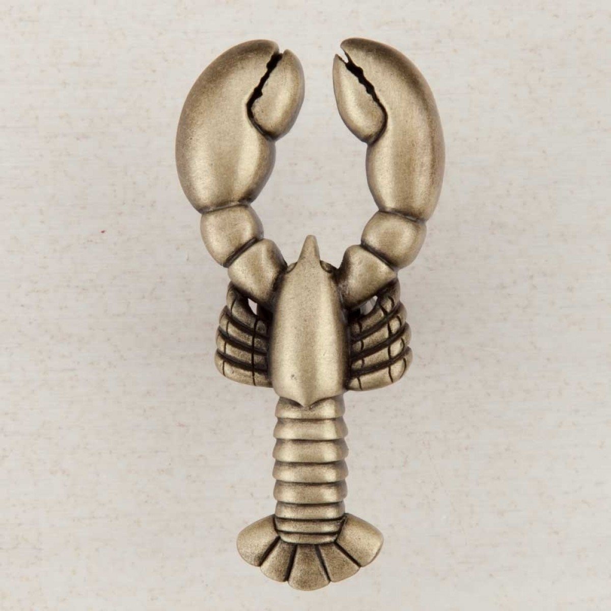 Artisan by Acorn Cabinet Knob - Antique Brass Lobster Design Drawer Pull Handle for Dresser, Wardrobe & Furniture (1 Knob) - Perfect for Home Decor & DIY Cabinet Upgrades