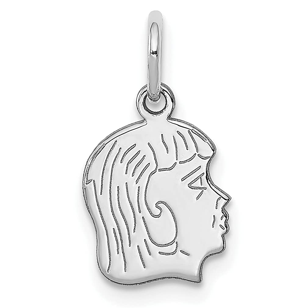 Sterling Silver Rhodium Plated Engravable Disc Charm Necklace - Personalized Baby Name Pendant for Women & Girls - Elegant Fashion Jewelry Gift for Her - Perfect for Birthdays, Anniversaries & Special Occasions